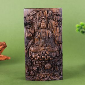 Natural high-quality agarwood statue of Guanyin Bodhisattva